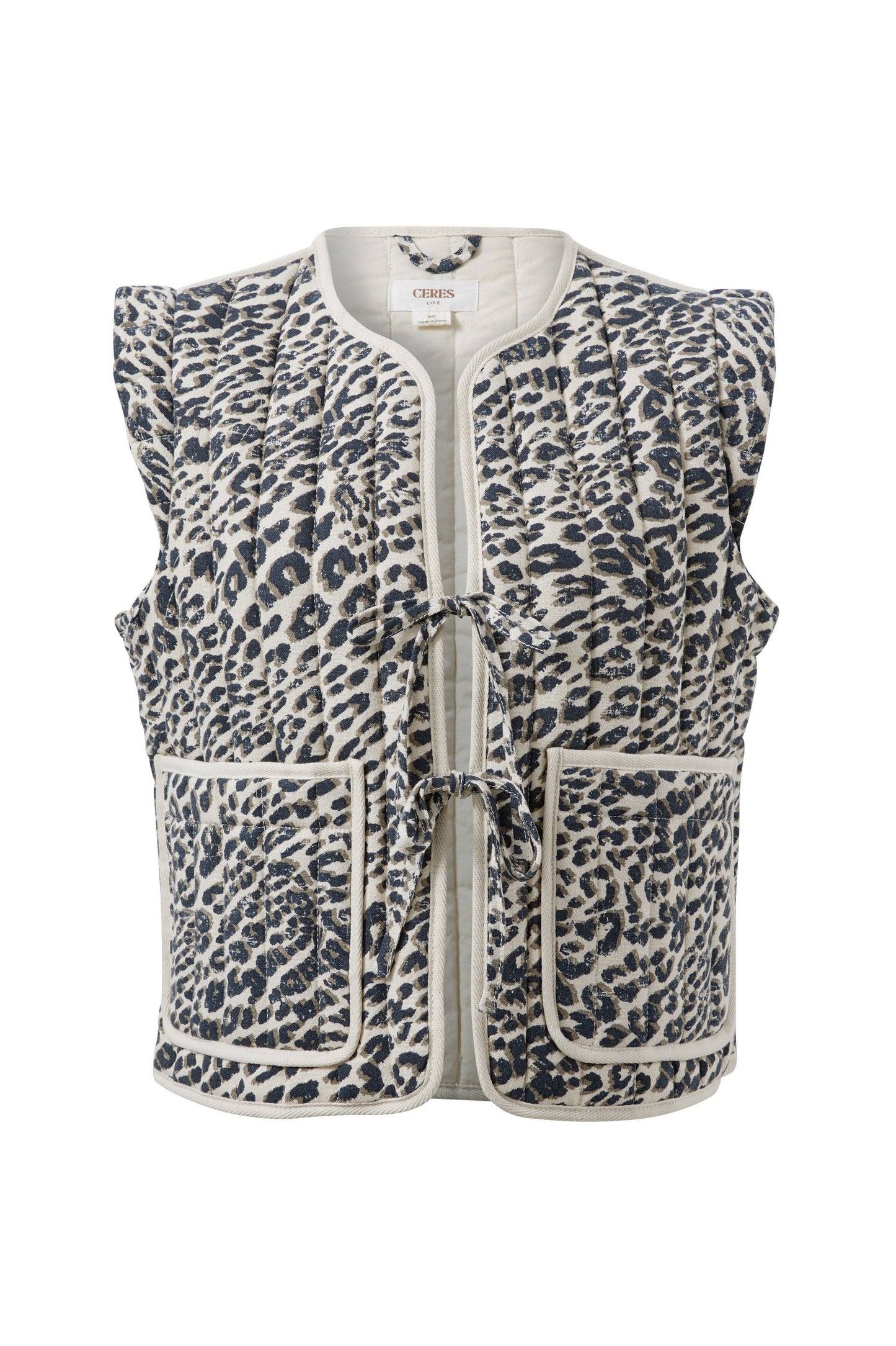 Tie Quilted Vest