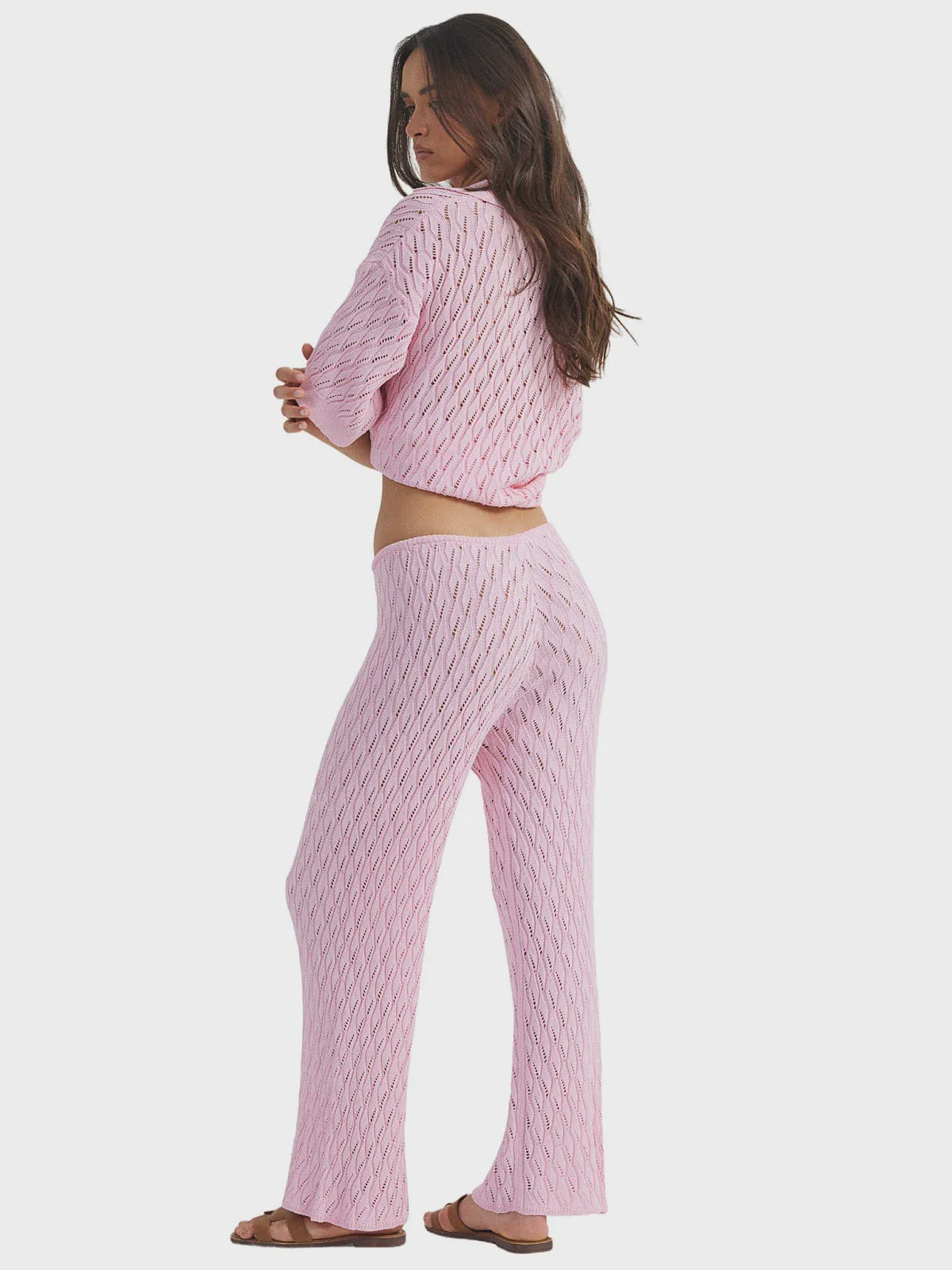 CLAIRE PANT | Pink Crochet