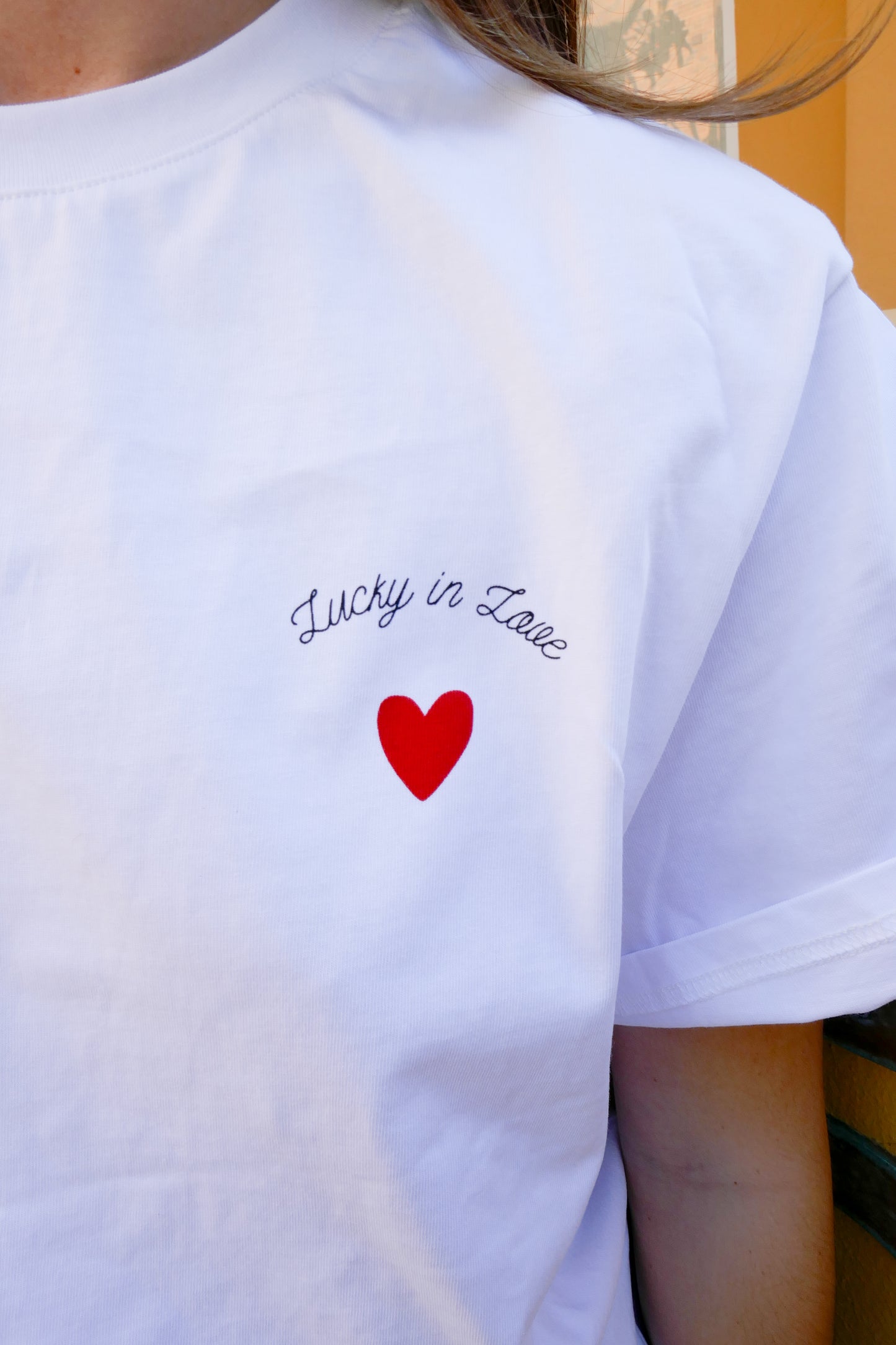 Ace of Hearts - Soft Wash White/ Red Cream Graphic