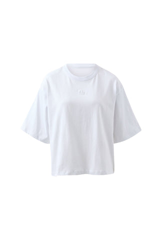 Phoebe Premium Tee White, product on white background