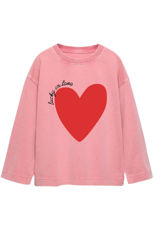 Lucky In Love - Vintage Wash Pink