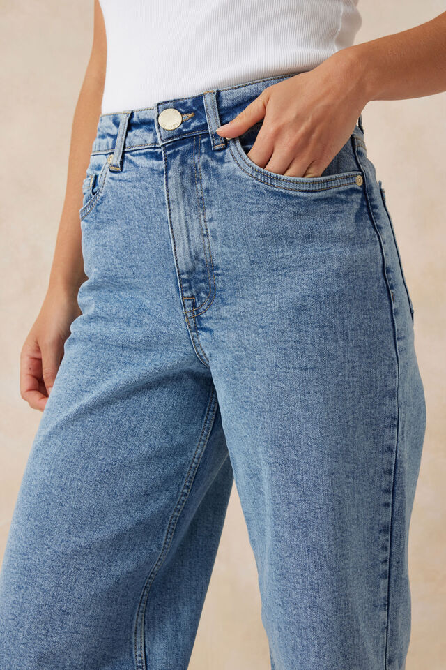 Wide Leg Jean - Vintage Blue