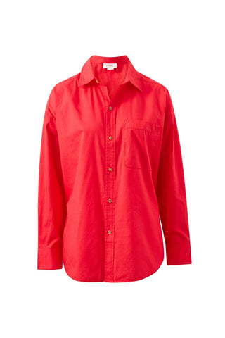 Peta Oversized Shirt - Heritage Red