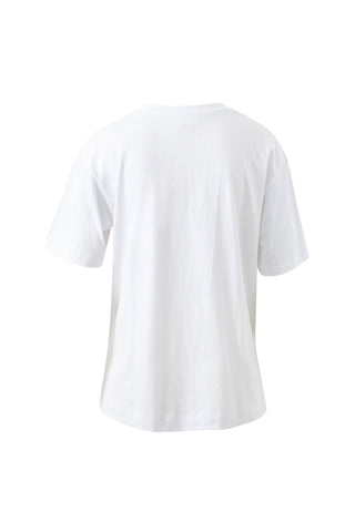 Stevie Slouchy Tee - White/Ceres Flora