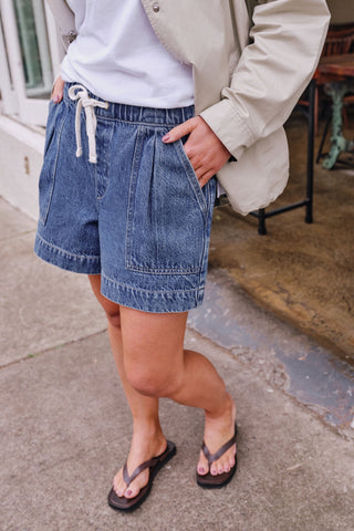 Darcy Relaxed Everyday Short - Fresh Indigo