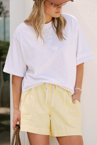 DARCY RELAXED EVERYDAY SHORT washed butter