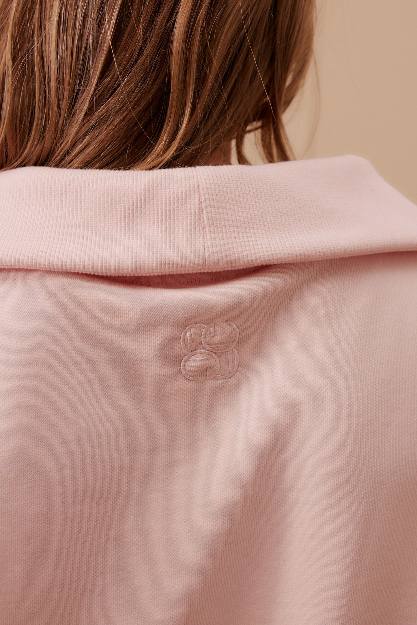 ISABELLA HALF ZIP SWEAT Pink