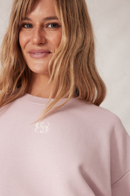 Cropped Slouchy Crew