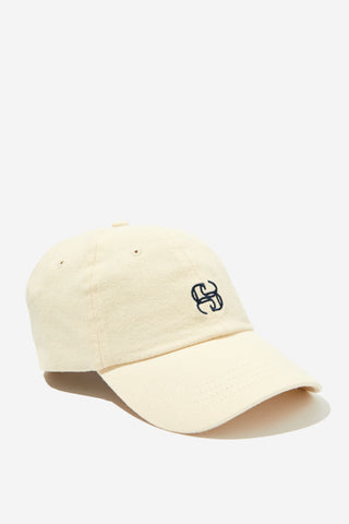 Pip Everyday Cap - Ecru/Navy Stitch