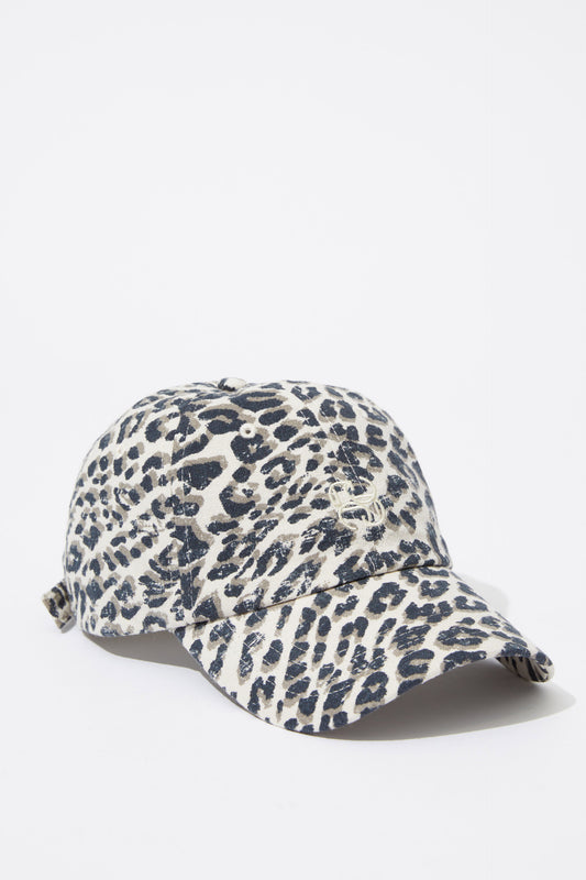 CERES MONOGRAM CAP/LEOPARD