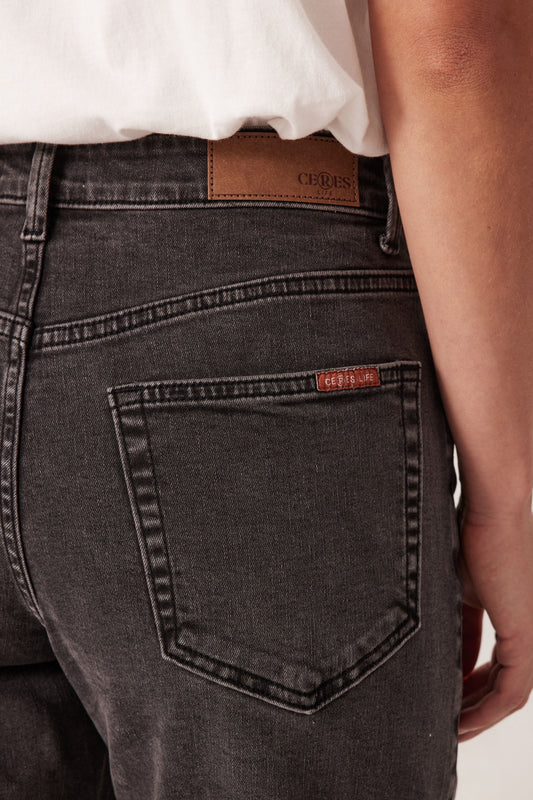 Blake Straight Leg Jean | Washed Black