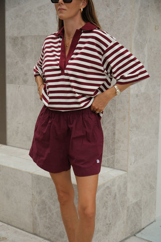 Mila Short | burgundy