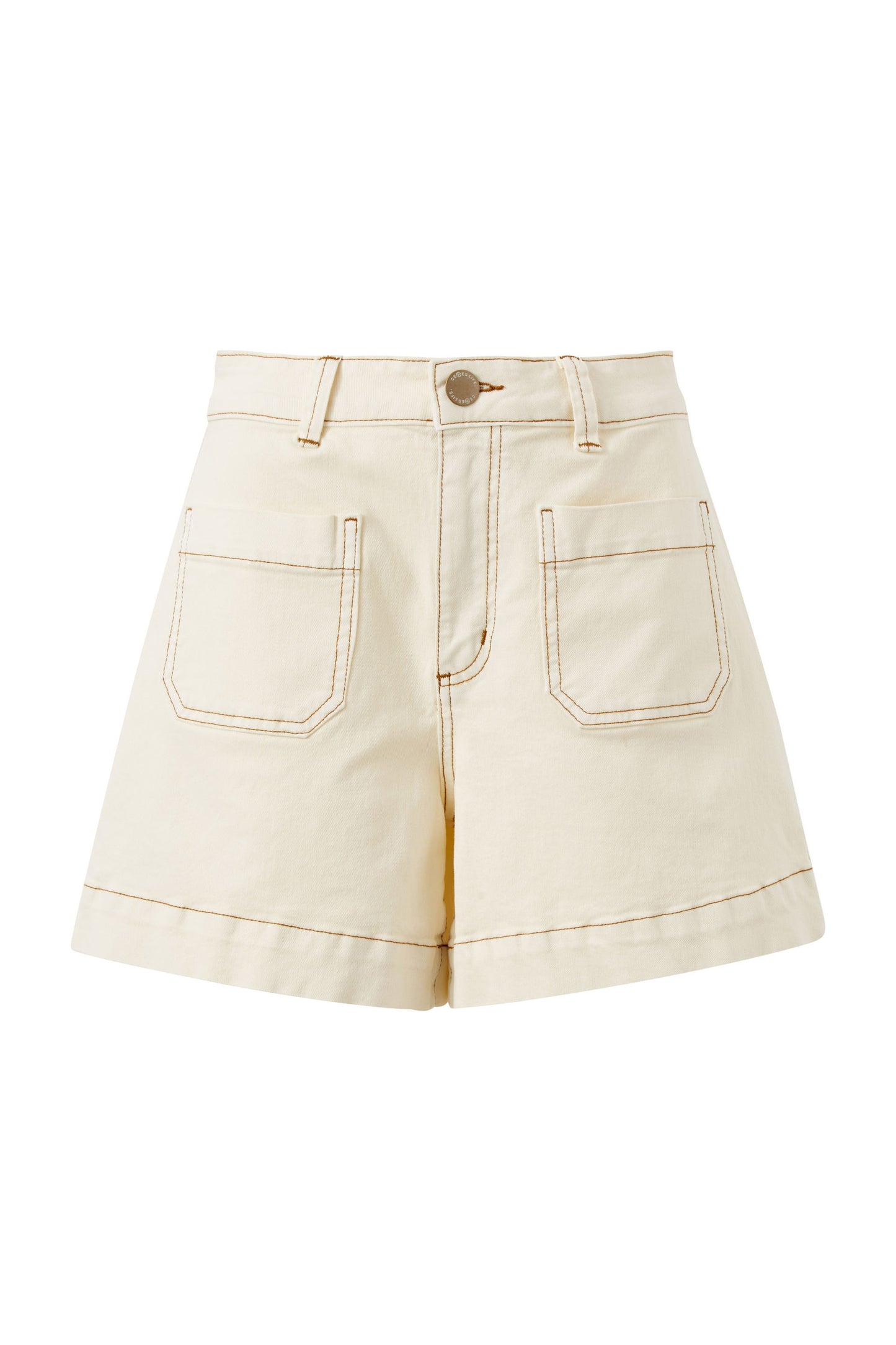 Esther Denim Patch Pocket Short