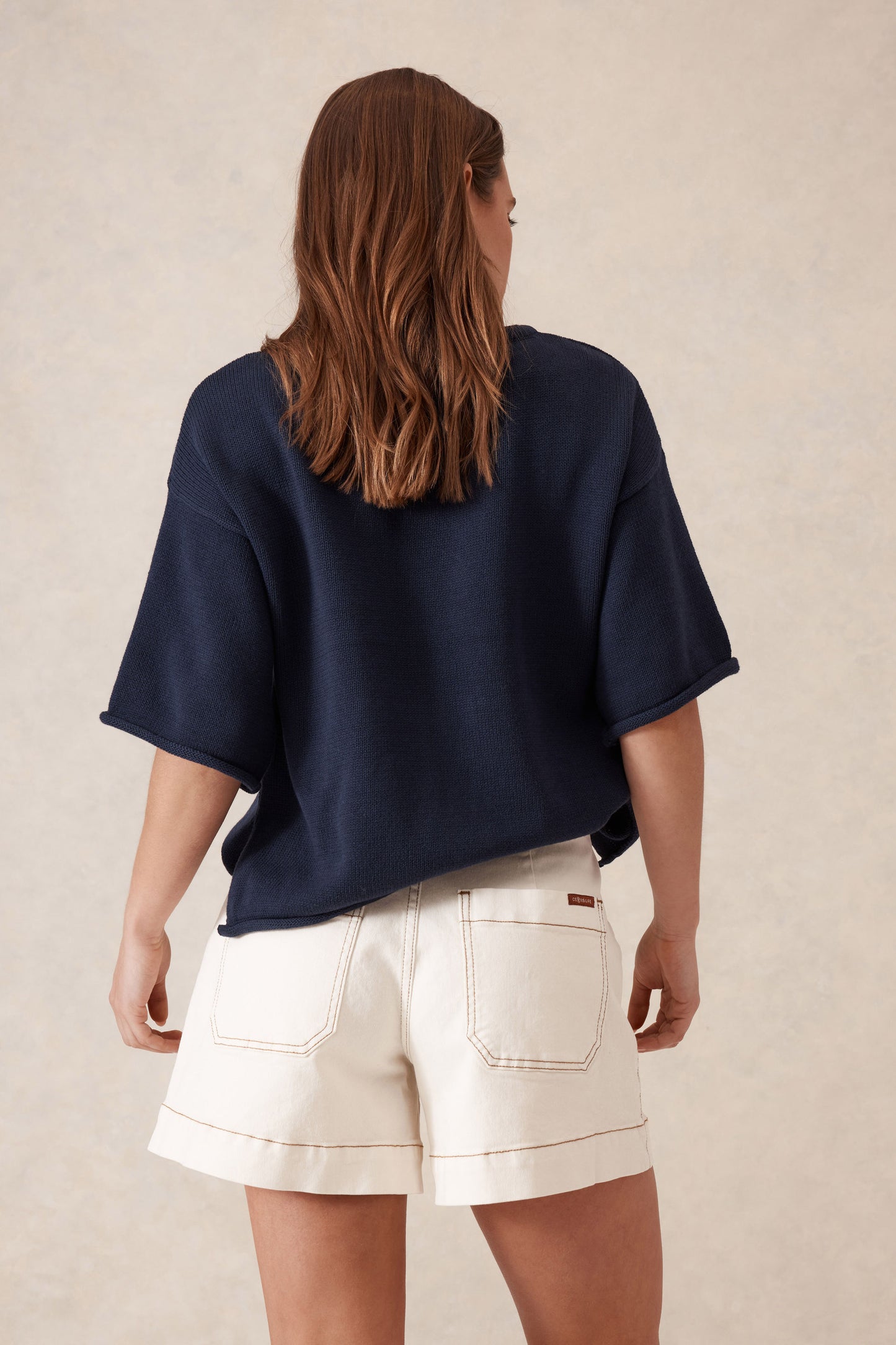 Esther Denim Patch Pocket Short
