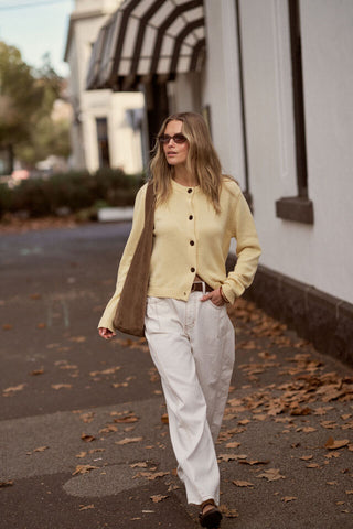 Nelly Long Sleeve Knit Cardi - New Butter