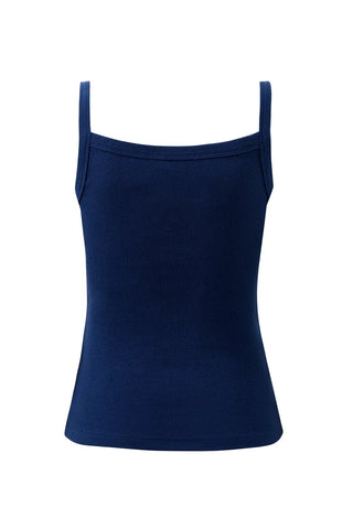 Sophie Rib Singlet - Prussian Blue