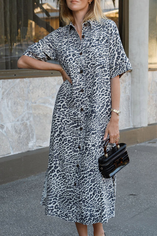 Ava Short Sleeve Midi Dress