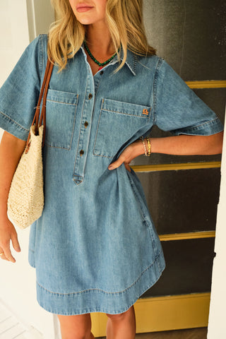 Milly Short Sleeve Mini Dress