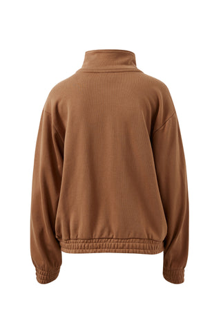 Freya Zip Thru Sweat Toffee