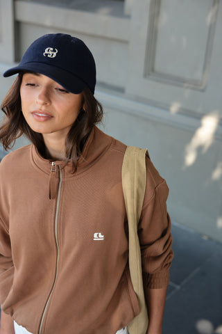 Freya Zip Thru Sweat Toffee