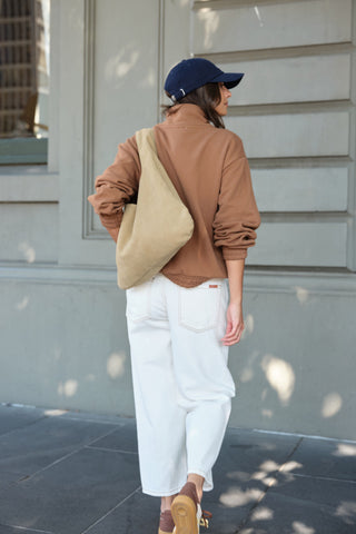 Freya Zip Thru Sweat Toffee