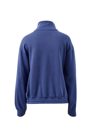 The Freya Zip Thru Sweat Washed Navy
