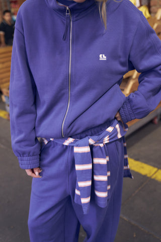 Jenna Tapered Track pant Washed Navy