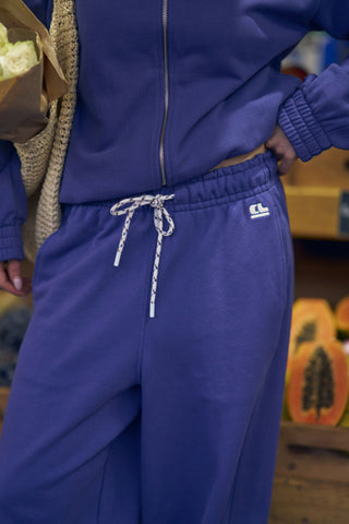 Jenna Tapered Track pant Washed Navy