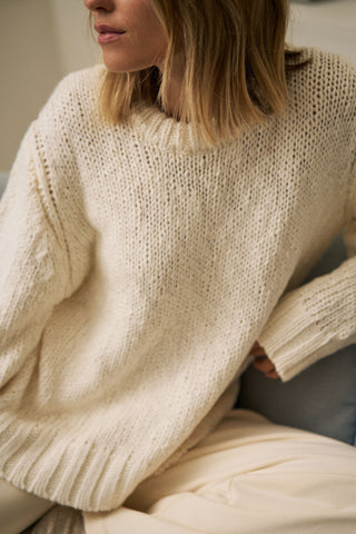 Sage Chunky Knit Crew
