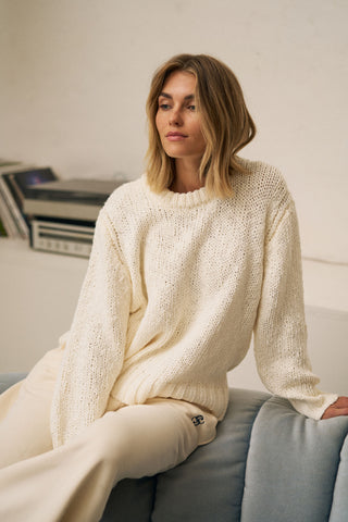 Sage Chunky Knit Crew