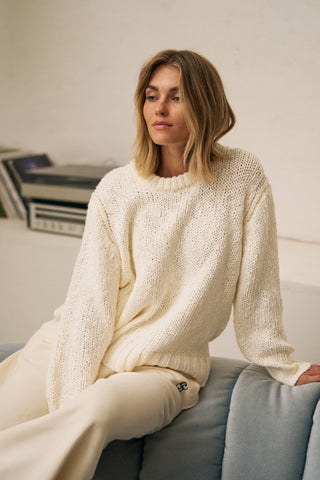 Sage Chunky Knit Crew