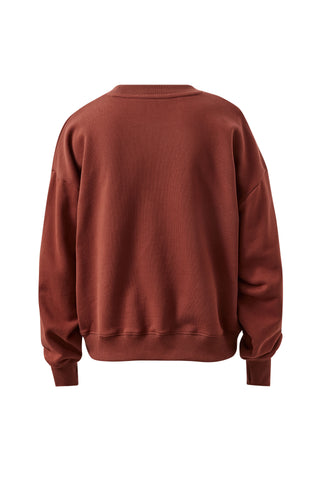 Quinn Slouchy Crew Burnt Toffee