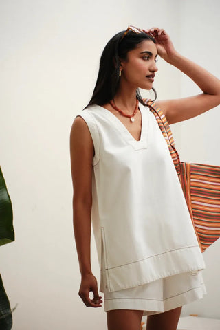 Winnie Tunic - Fresh Ecru