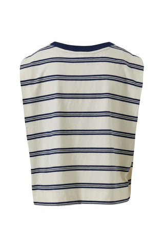 Frankie Tank - Milk/Heritage Navy Stripe
