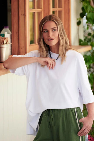 Marlowe Oversized Tunic - White
