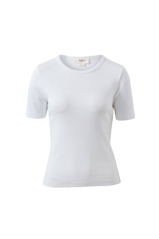 Luella Rib Tee - White