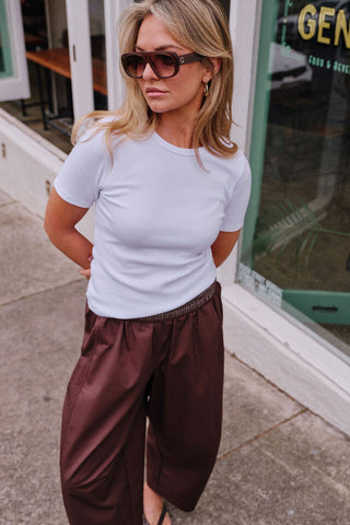 Luella Rib Tee - White