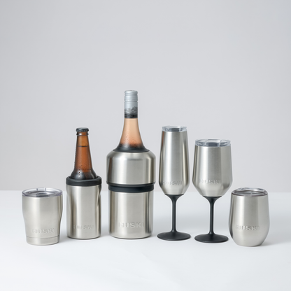 Huski Champagne Flute - Stone Grey