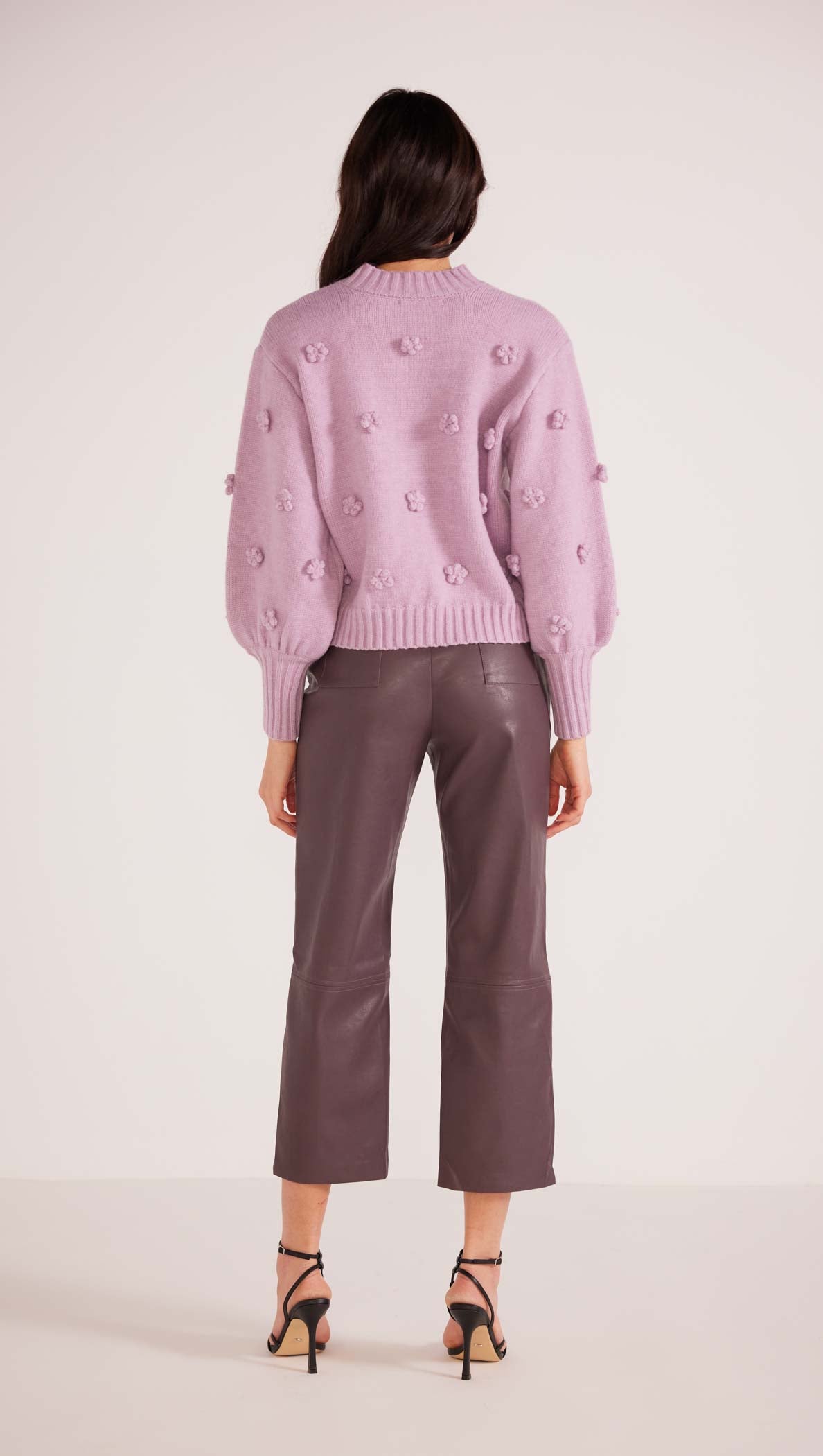 Daisy Flower Knit - Lilac