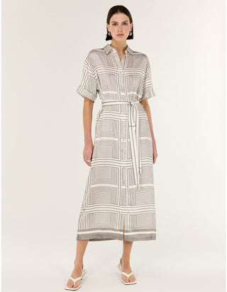 Siphon Midi Shirt Dress