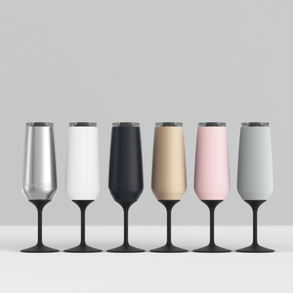 Huski Champagne Flute - Stone Grey