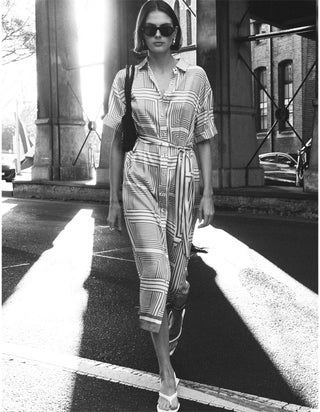 Siphon Midi Shirt Dress