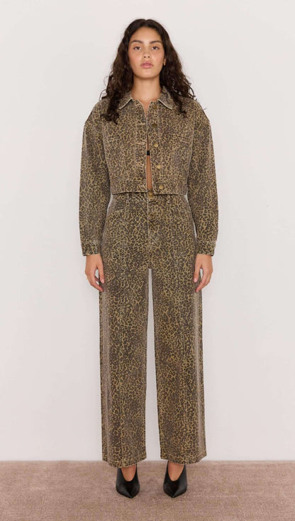 Anouk Animal Print Crop Jacket
