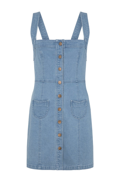 Pheonix Mini Dress - Denim Blue