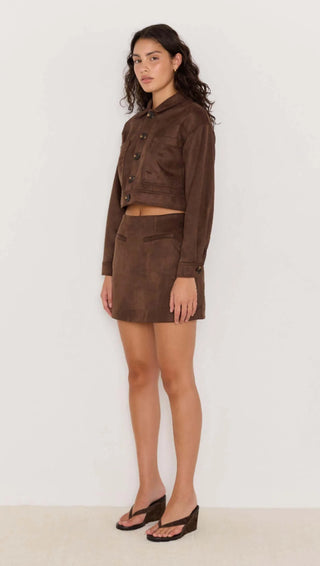 ASTON SUEDE MINI SKIRT