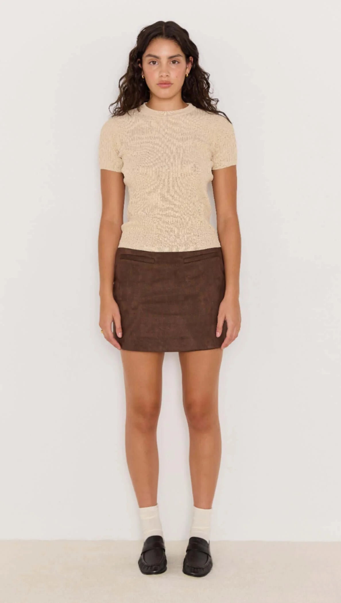 ASTON SUEDE MINI SKIRT
