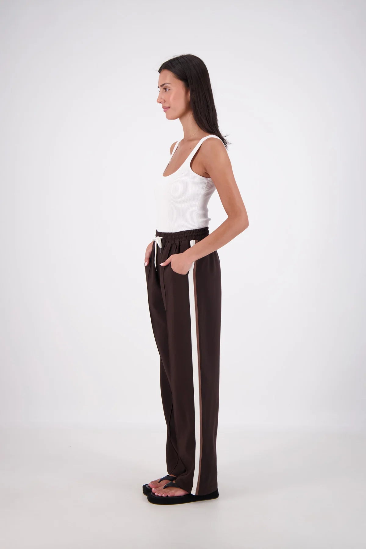 Cassis Trouser Dark Brown