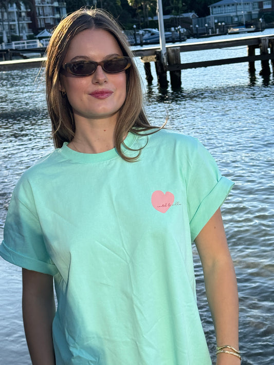 Self Love Club - Soft Wash Mint/ Pink
