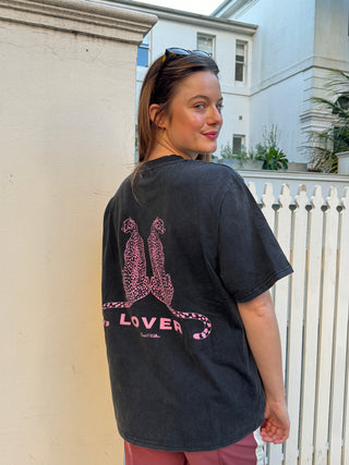 Leopard Lover - Vintage Wash Black