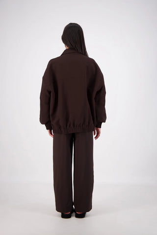 Ischia Bomber Jacket Dark Brown